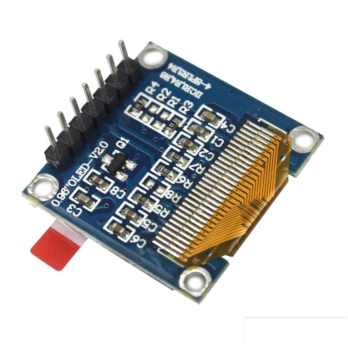 GENERICO - Display Pantalla Oled Pantalla 0.96 Pulgadas 128x64 SPI SSD1306 Azul