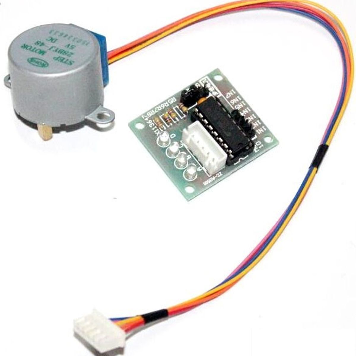 GENERICO - Motor Paso Paso 28BYJ-48 5V Con Modulo Controlador ULN2003