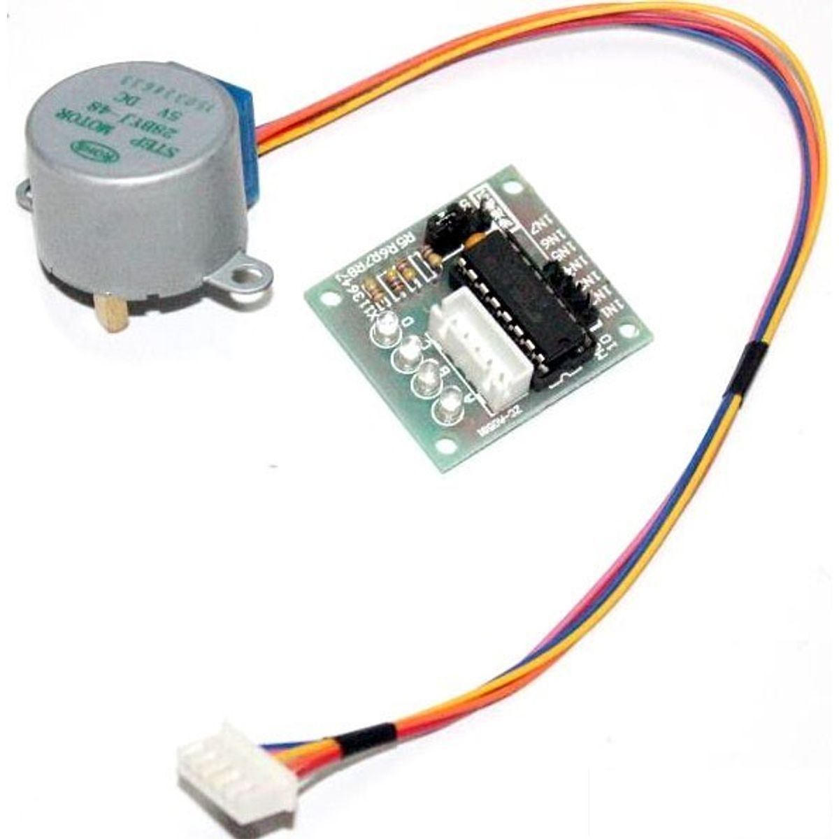 GENERICO - Motor Paso Paso 28BYJ-48 5V Con Modulo Controlador ULN2003