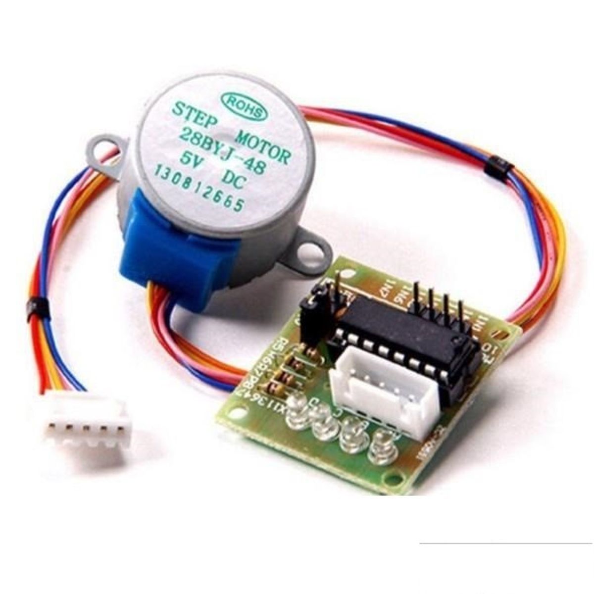 GENERICO - Motor Paso Paso 28BYJ-48 5V Con Modulo Controlador ULN2003