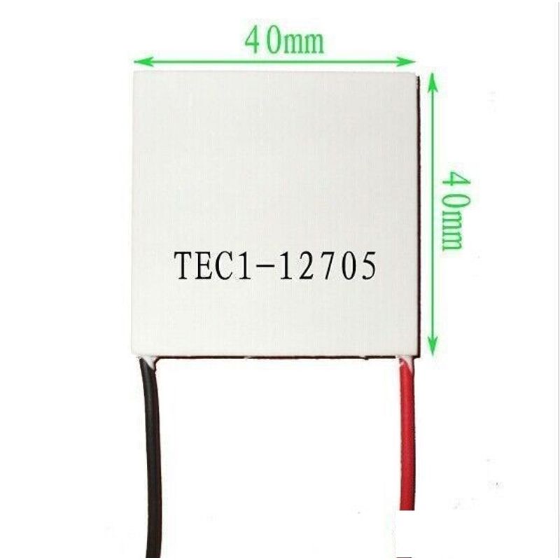 GENERICO - Celda Celula Peltier 12705 Tec1-12705 Dc 12V 5A 60W Disipador