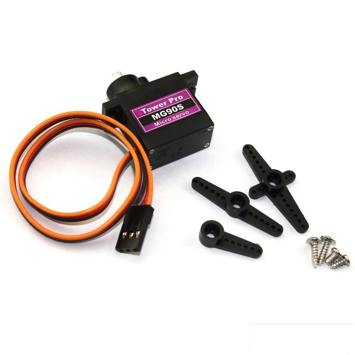 GENERICO - Servomotor Mg90s Mg90 Piñoneria Metalica 18kg/cm