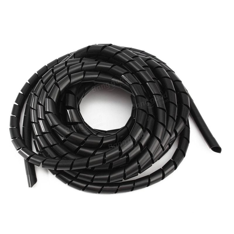 GENERICO - Porta Cables Plastica Espiral Diametro 6mm 1mt