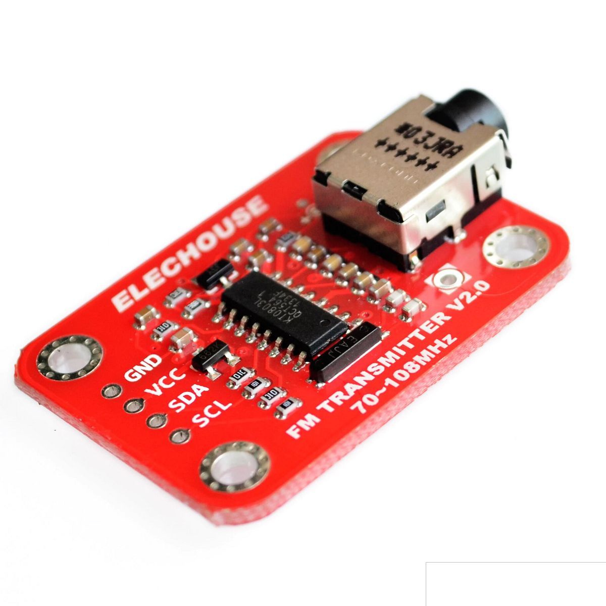 GENERICO - Transmisor Inalambrico KT0803L V2.0 Audio Voz Radio FM 70-108Mhz