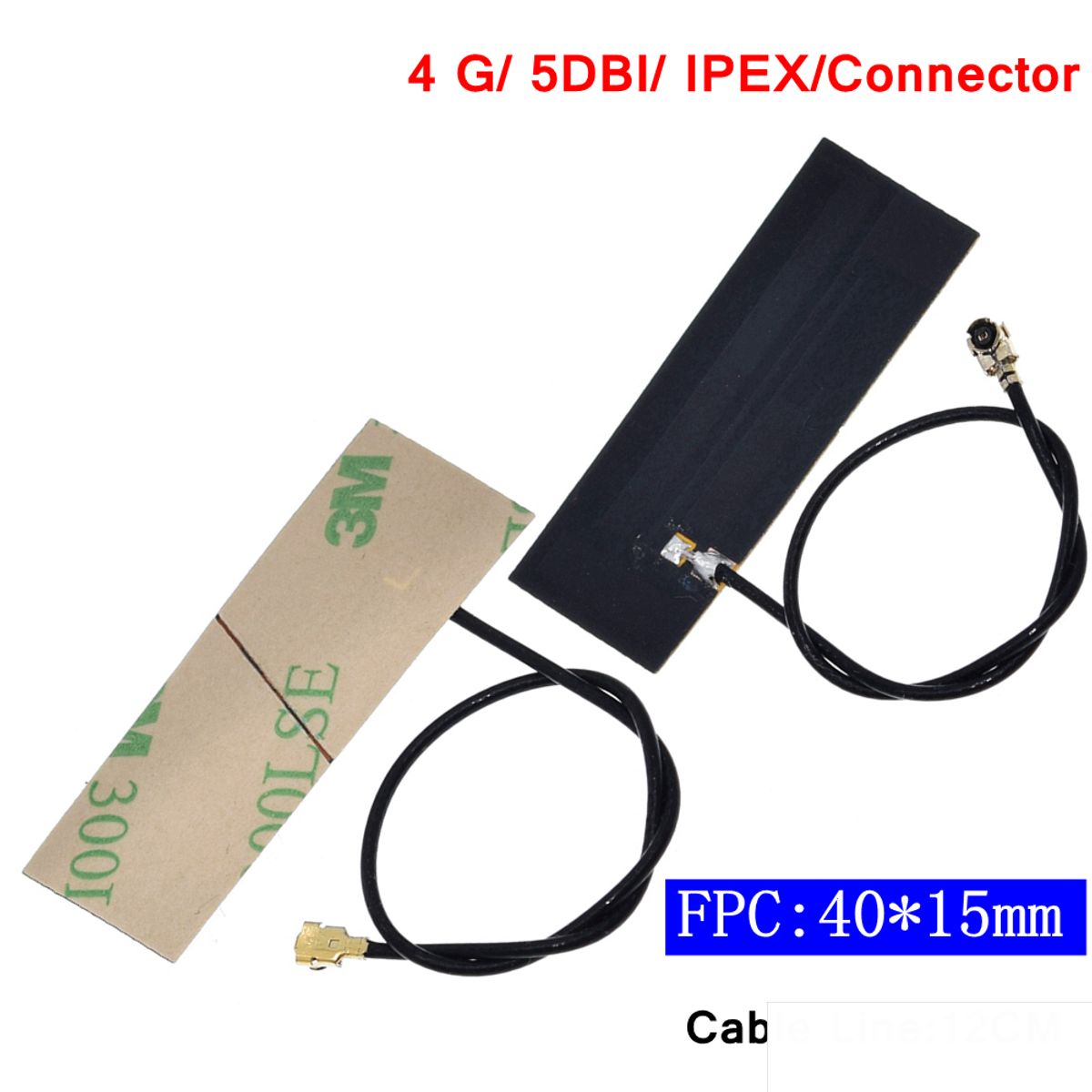 GENERICO - Antena Gsm Ipex Lte LTE 4g 3g 5dBi Fpc 12cm 800Mhz - 2700Mhz