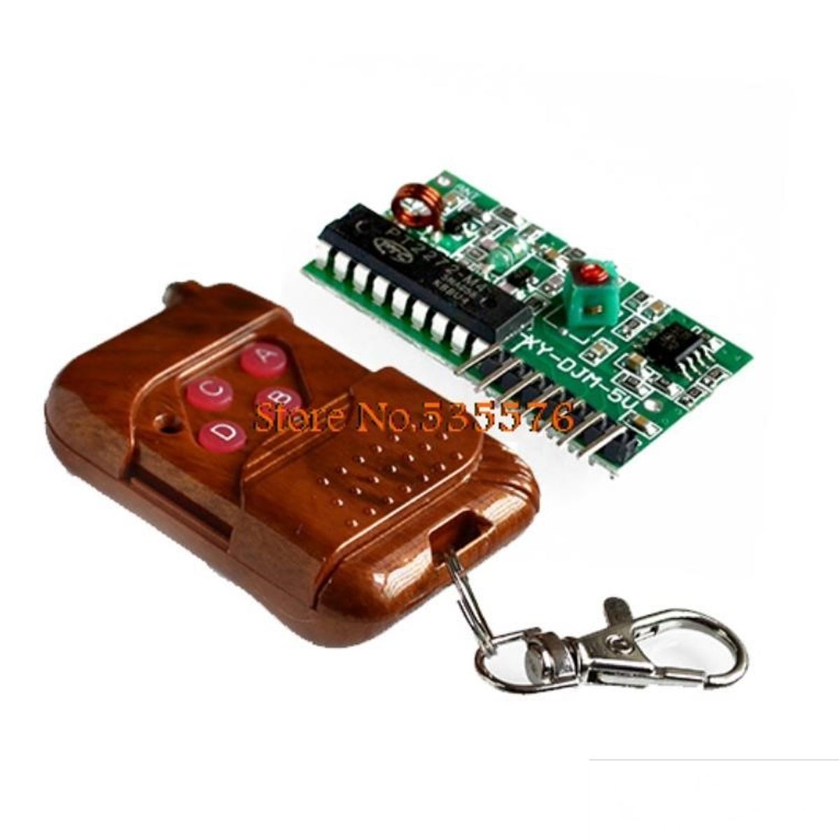 GENERICO - Control Remoto Rf  Radriofrecuencia 4 Canales 315Mhz + Modulo Receptor