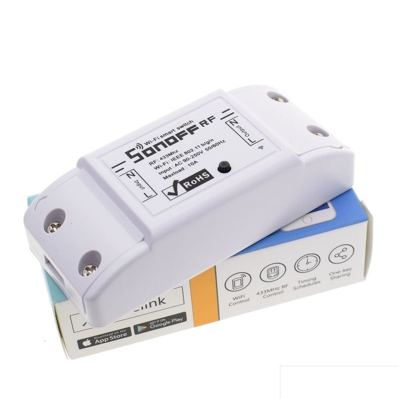 GENERICO - Interruptor Inalambrico Sonoff Wifi RF 433Mhz Alexa IOS Android