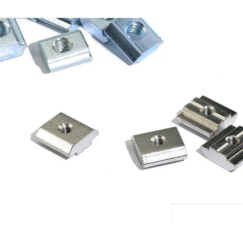 GENERICO - Tuerca T Perfil 2020 Deslizable Series 20 M4 4mm 10x10x4.5mm