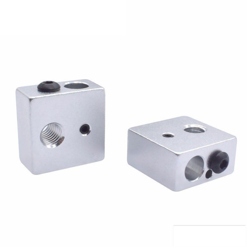GENERICO - Bloque Aluminio Hotend Nozzle Mk7 Mk8 20x20x10mm
