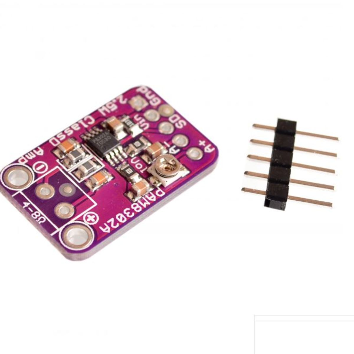 GENERICO - Amplificador Audio Mono Pam8302 2.5W Clase D 4-8Ohm 5.5V