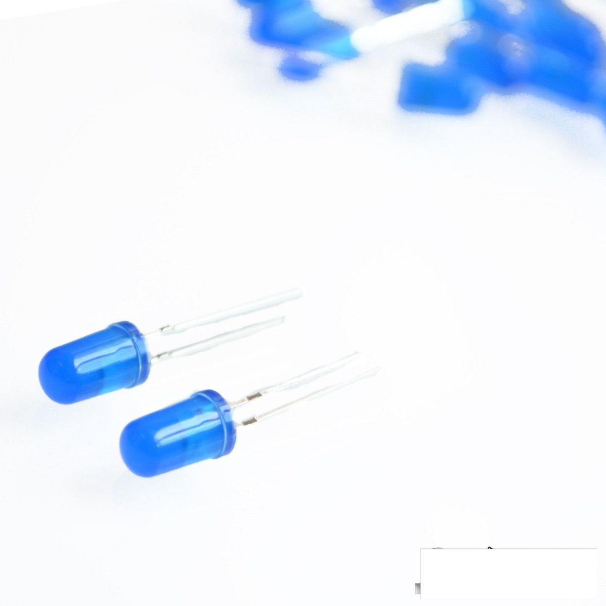 GENERICO - Kit Leds Difuso Azul 5mm Diodo Emisor Luz x 20 Unidades