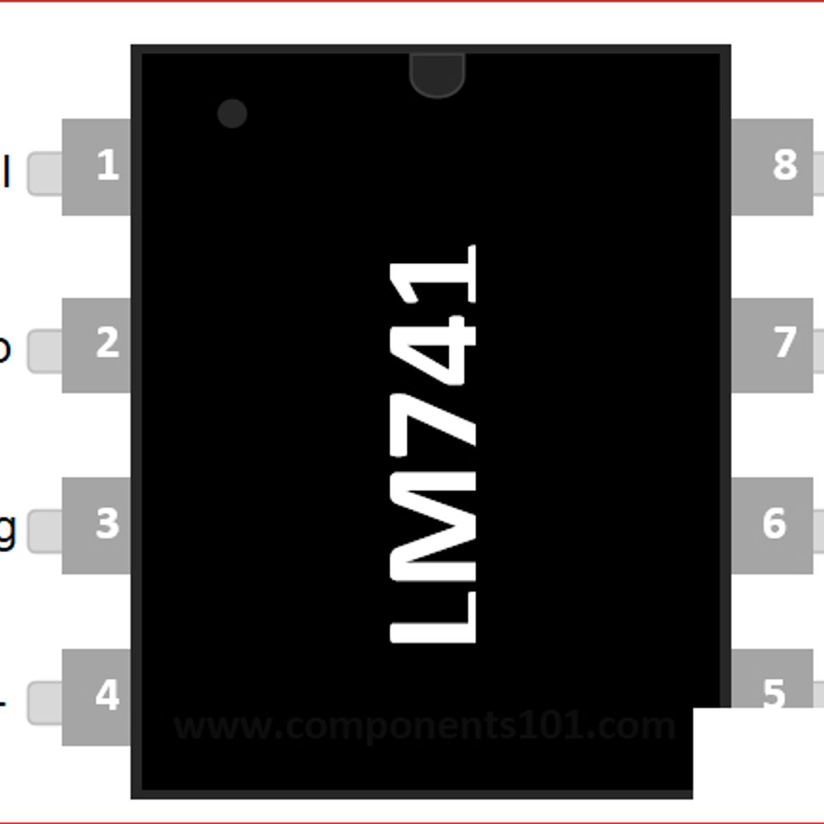 GENERICO - Amplificador Operacional LM741 UA741cn Ua741cp Ua741 Dip8