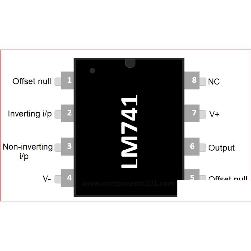 GENERICO - Amplificador Operacional LM741 UA741cn Ua741cp Ua741 Dip8