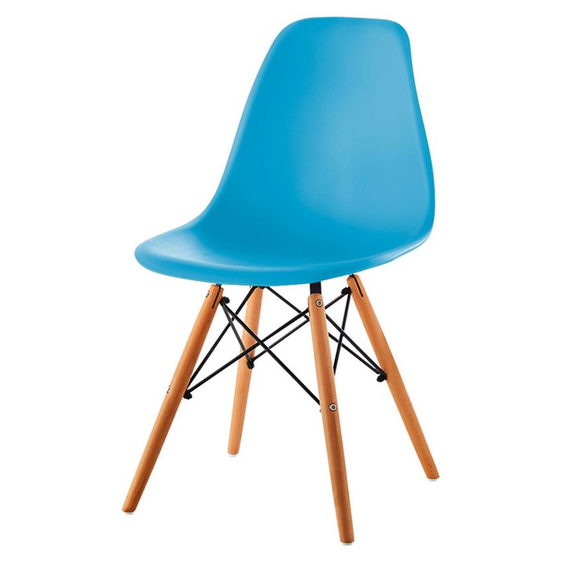 AKIVOY - Silla Eames Tradicional en Polipropileno Azul Claro