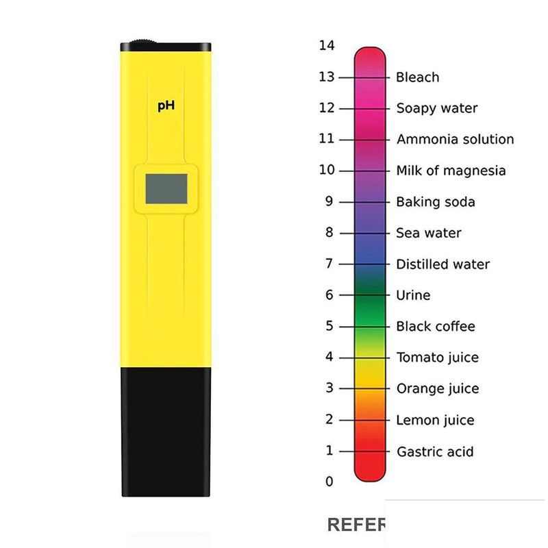 GENERICO - Lapiz Medidor Digital PH Rango 0-14 Sensor Acidez