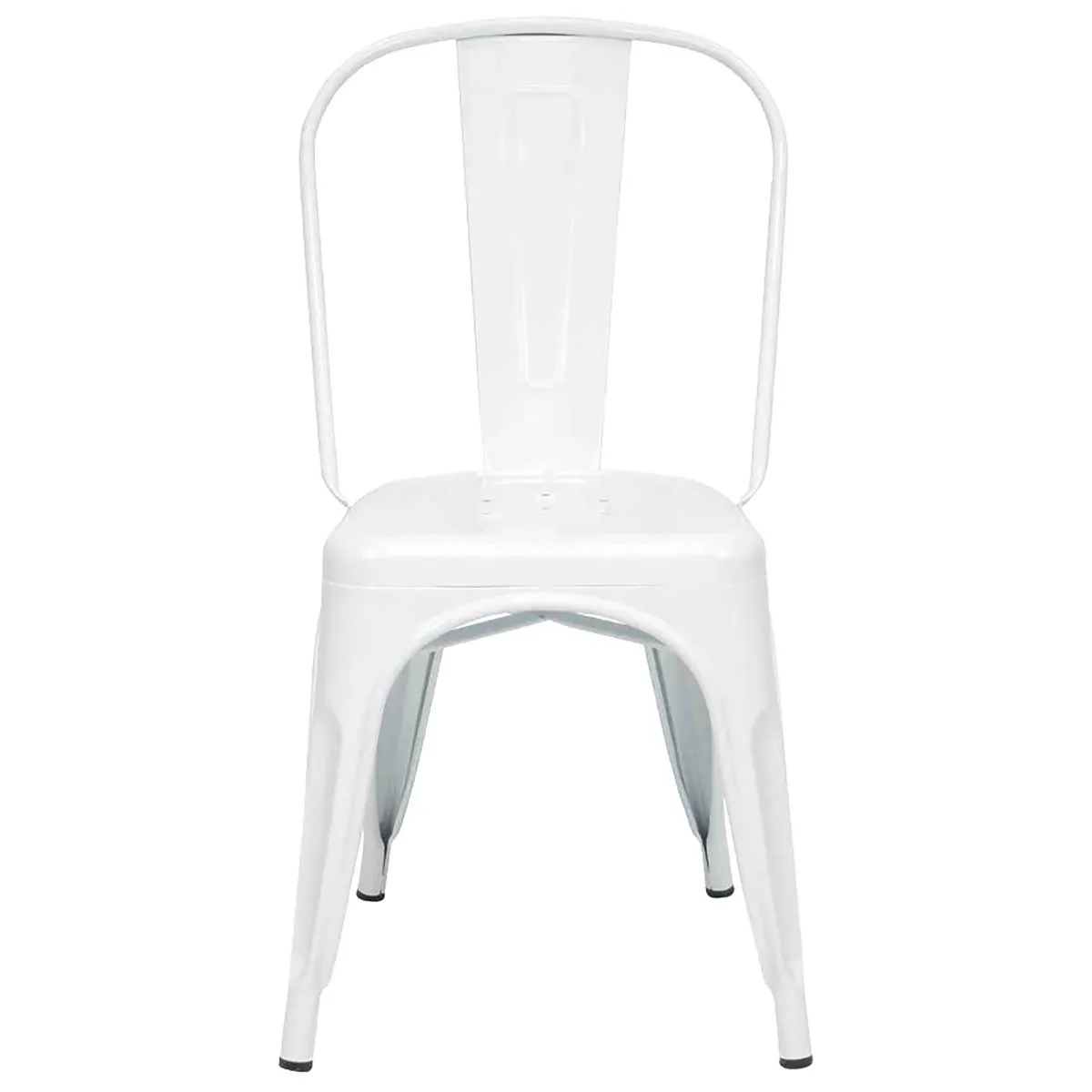 AKIVOY - Silla Tolix Metálica Blanca Hogar Restaurante