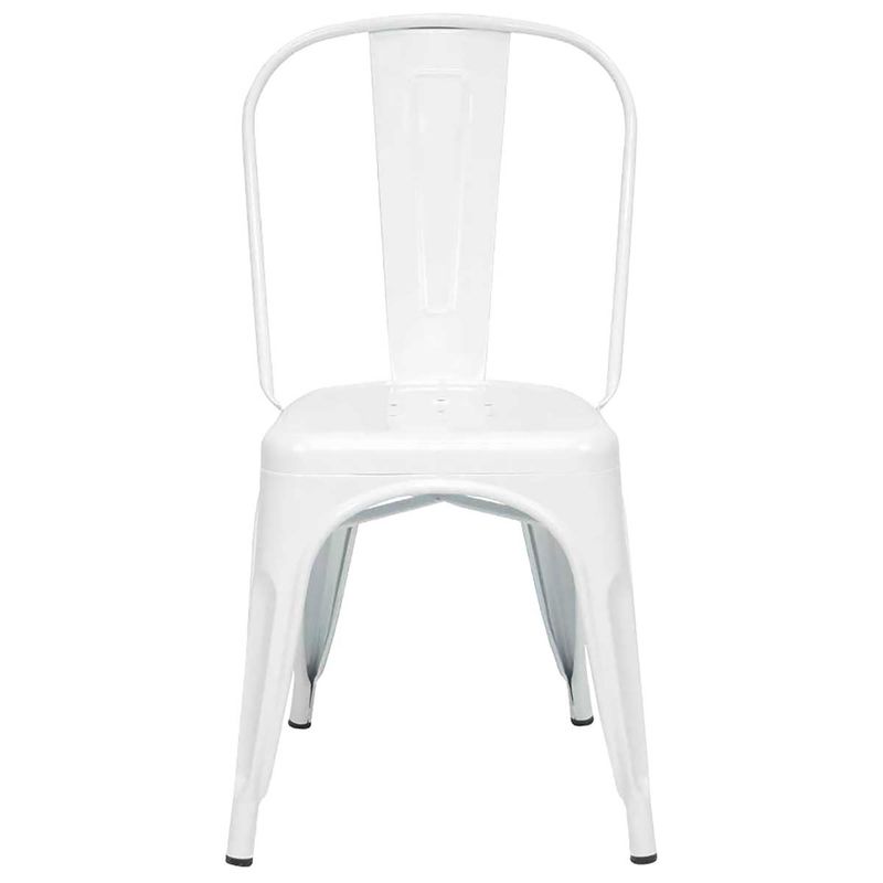 AKIVOY - Silla Tolix Metálica Blanca Hogar Restaurante