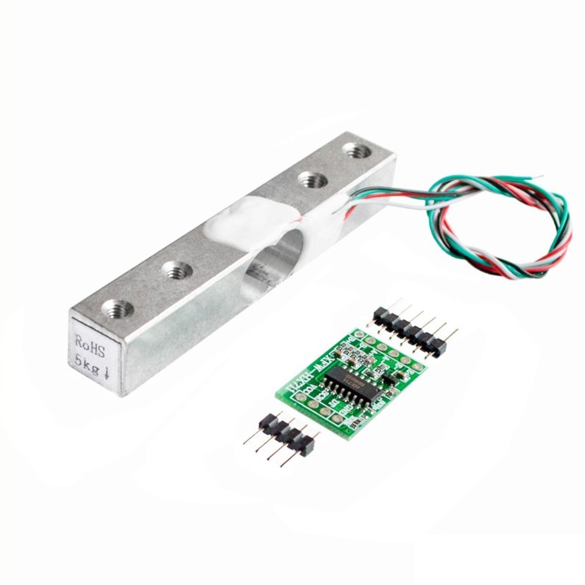 GENERICO - Sensor Celda Carga Peso 5kg con Conversor HX711