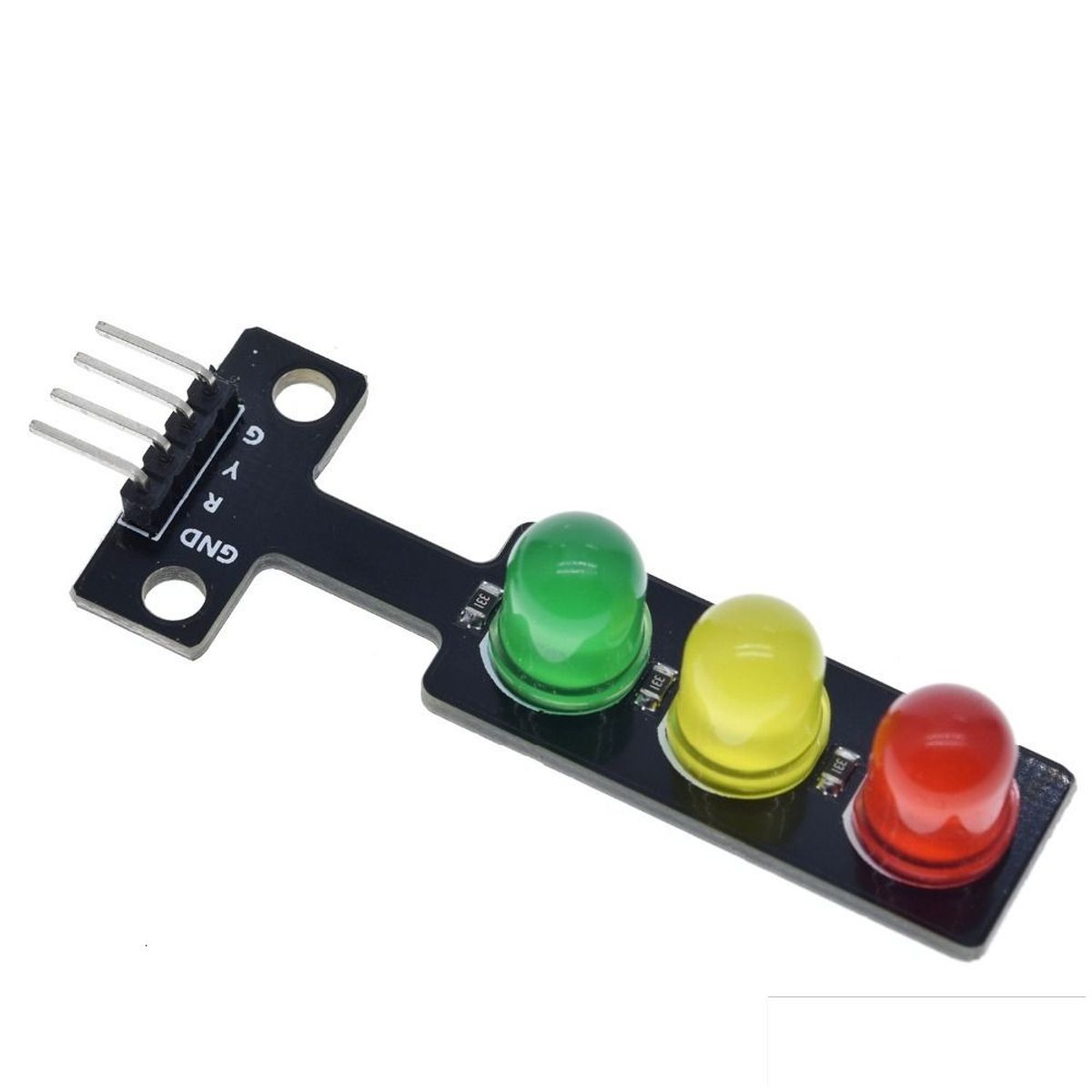 GENERICO - Modulo Semaforo Leds Rojo Amarillo Verde 5mm 5V