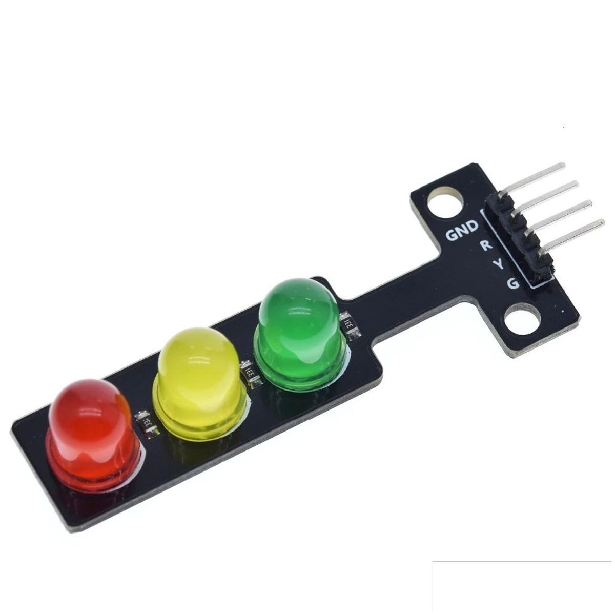 GENERICO - Modulo Semaforo Leds Rojo Amarillo Verde 5mm 5V