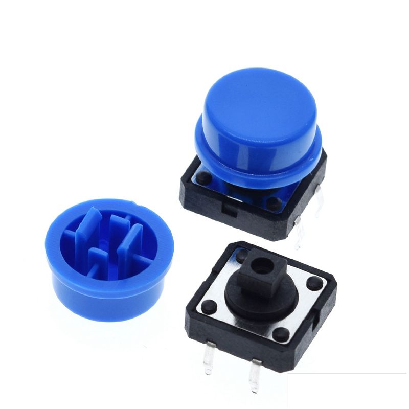 GENERICO - Kit Pulsadores Colores Boton 12x12x7.3mm x 5 Unidades