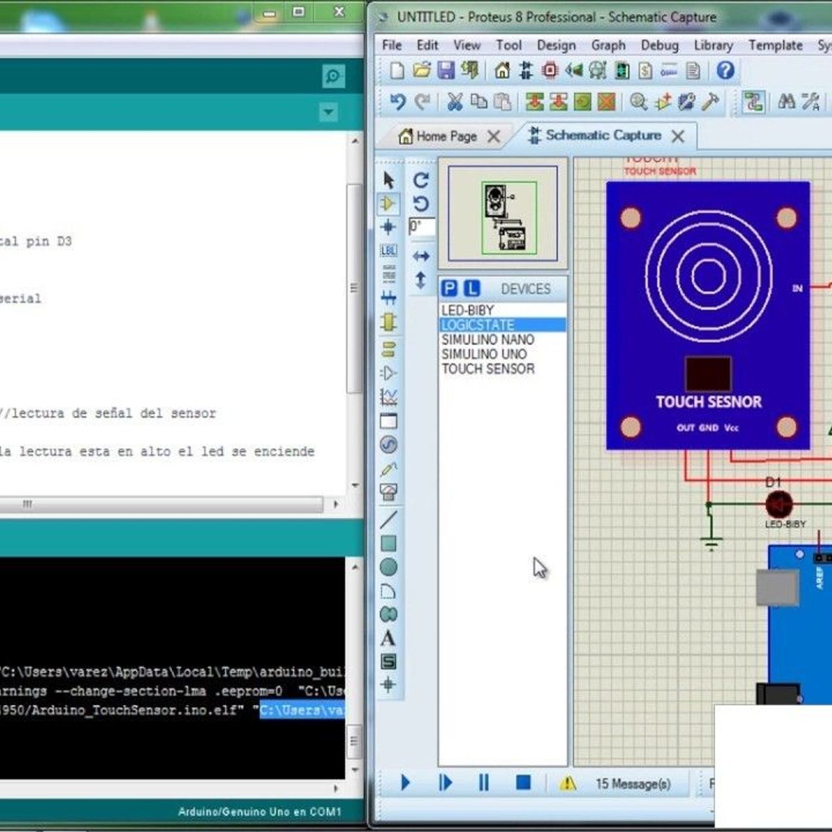 GENERICO - Sensor Tactil Mini Touch TTP223 Capacitivo Azul