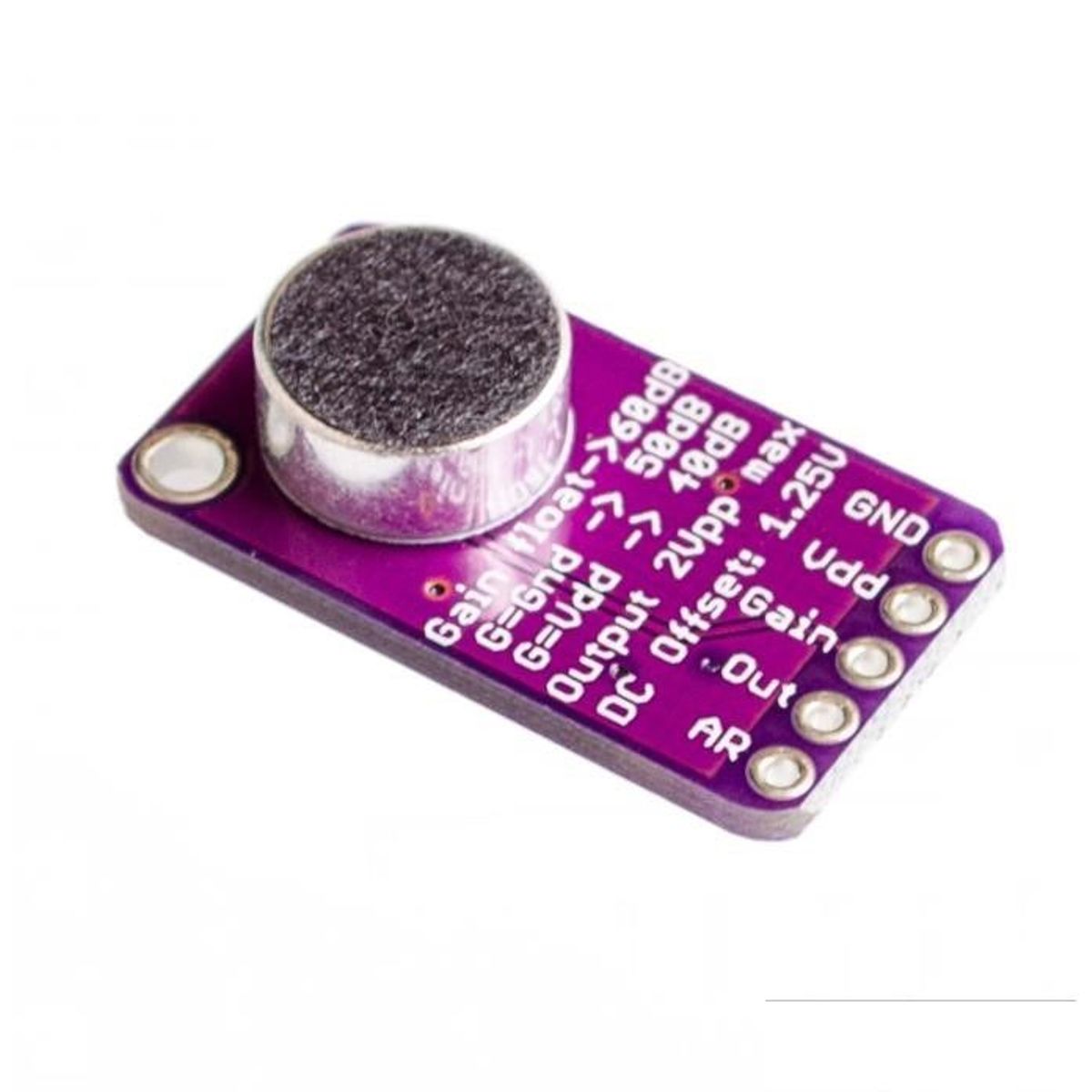 GENERICO - Microfono Sensor Amplificador Sonido MAX9814 CMA-4544PF-W AGC