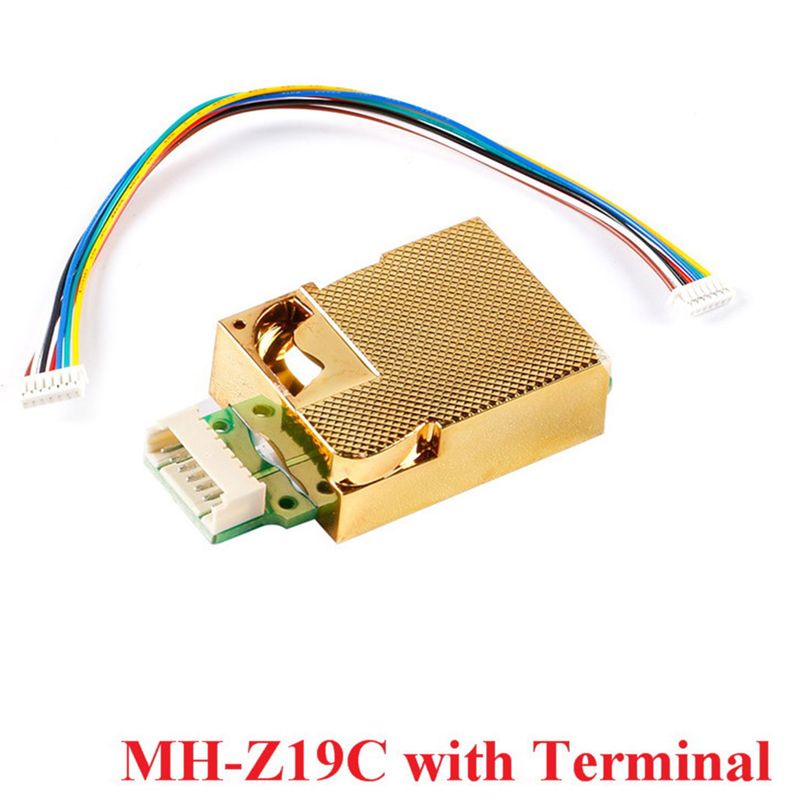 GENERICO - Sensor Infrarrojo CO2 Dioxido Carbono MH-Z19c 400-5000ppm 3.3V