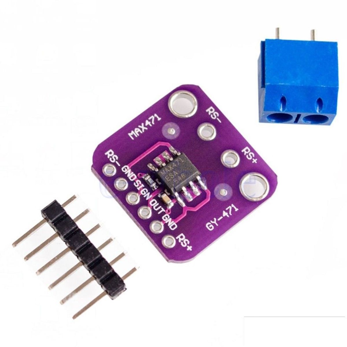 GENERICO - Sensor Corriente Voltaje Max471 Bidireccional Monitoreo Batería Cc 3A 3V- 36V