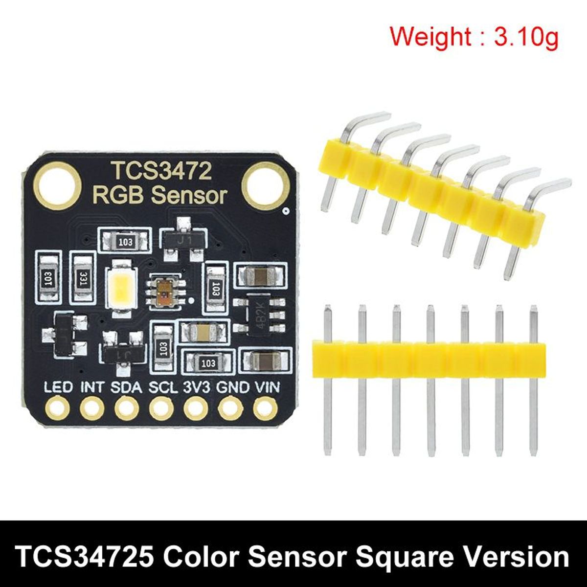 GENERICO - Sensor Color Rgb CJMCU-34725 TCS34725 Rojo Verde Azul