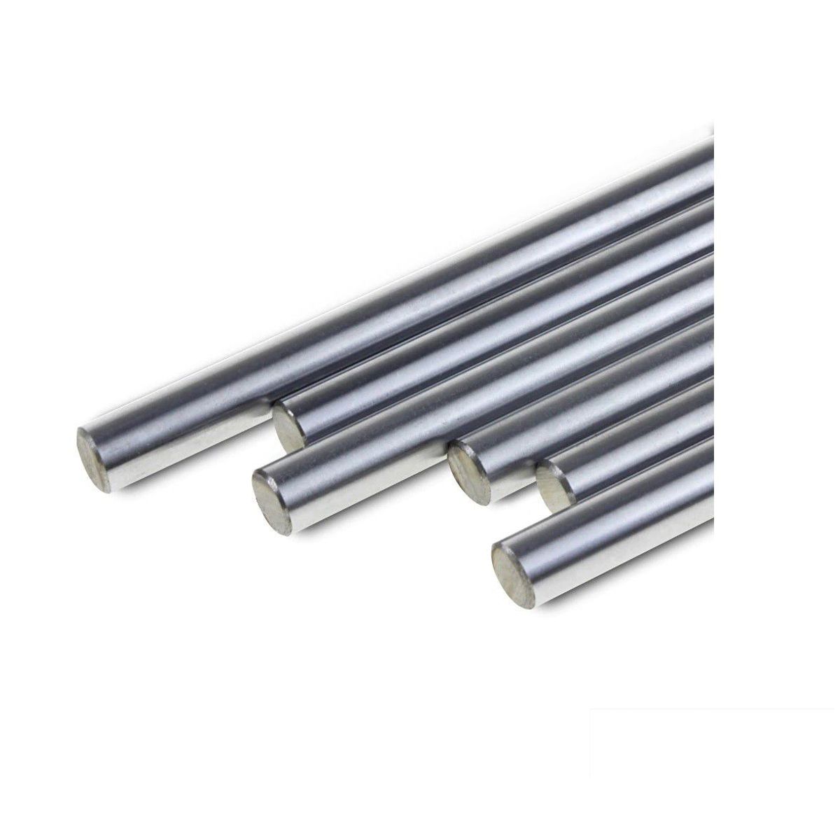 GENERICO - Varilla Lisa Acero Plata Diametro 8mm Longitud 50cm Smooth Rod