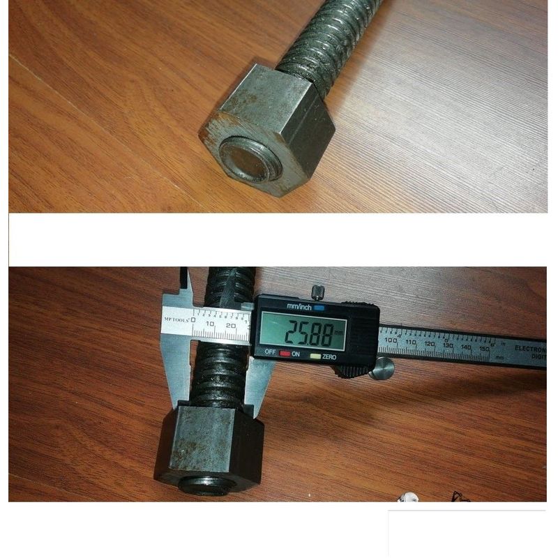 GENERICO - Tuerca Para Varilla Roscada 1 Pulgada Acme Rosca Cuadrada 7mm