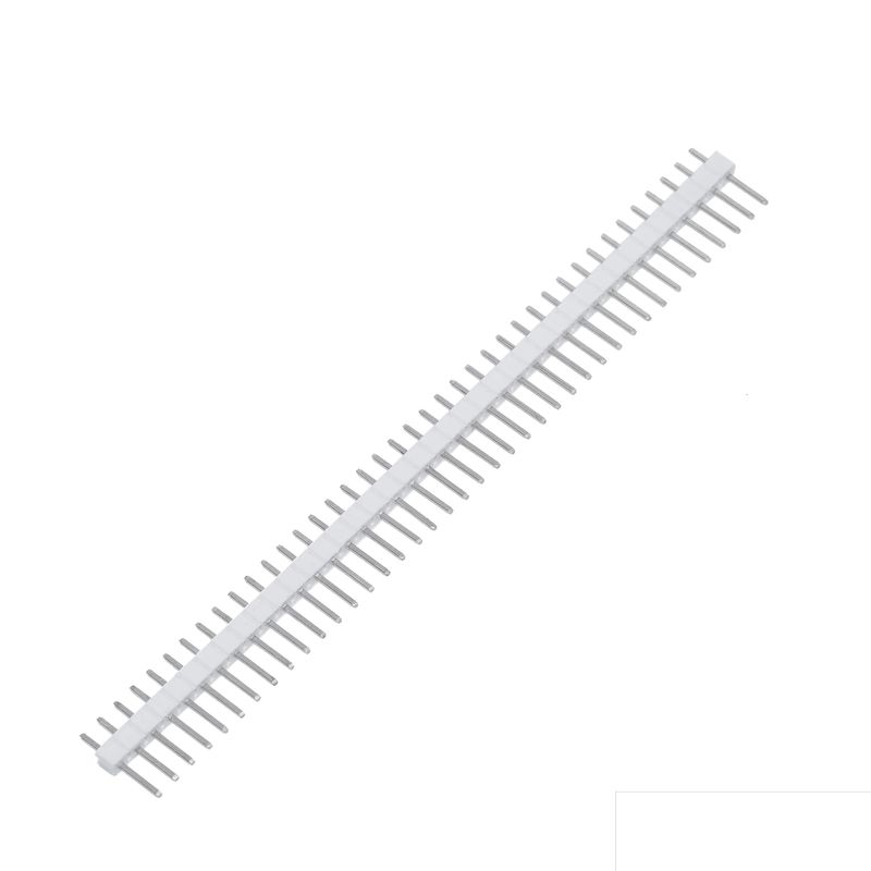 GENERICO - Regleta Header Macho 40 Pines Sencilla Recta 2.54mm Blanco