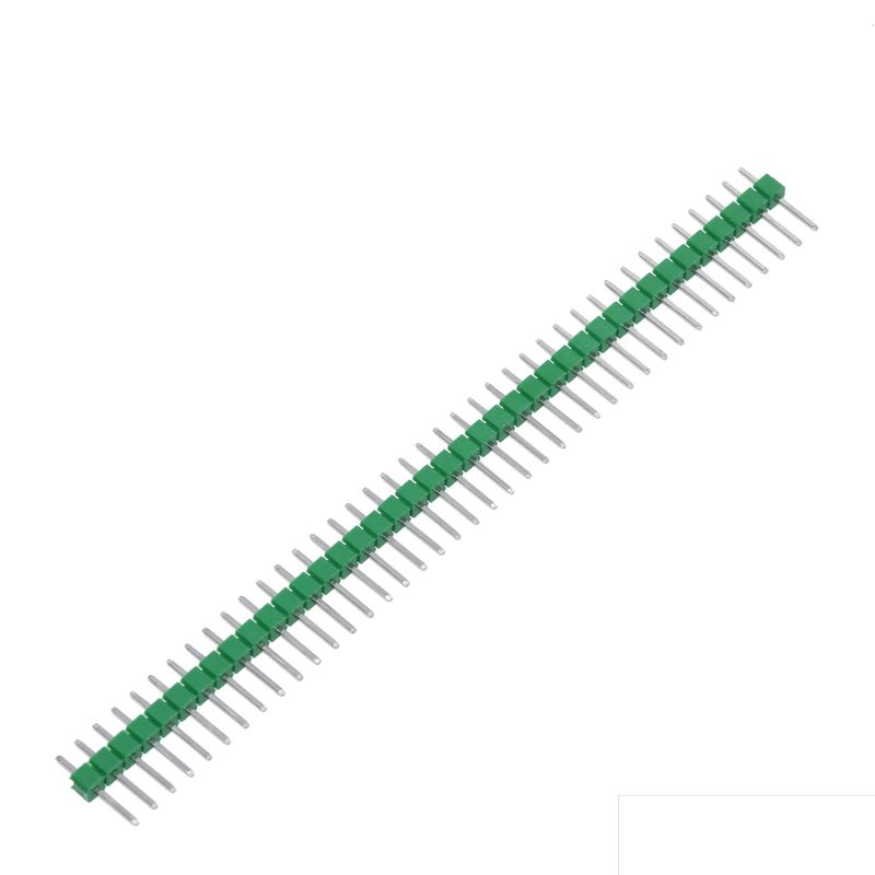 GENERICO - Regleta Header Macho 40 Pines Sencilla Recta 2.54mm Verde