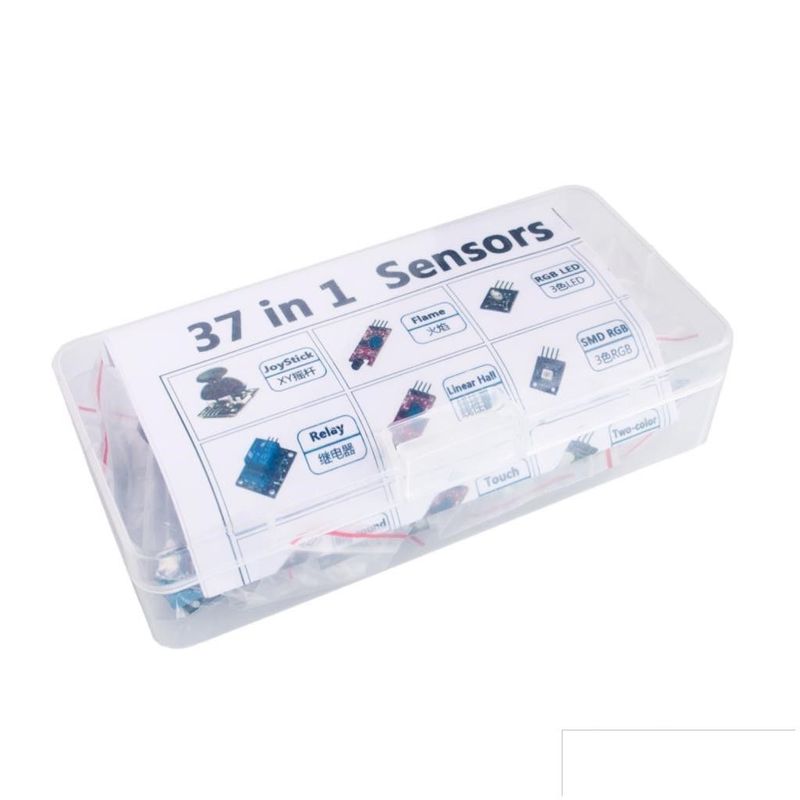 GENERICO - Kit 37 Sensores Keyes para Arduino Raspberry Aprendizaje Principiante
