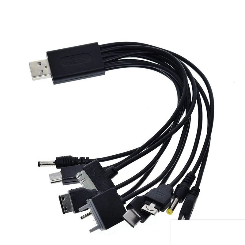 GENERICO - Cable Universal Pulpo Usb Multifuncion 10 en 1 Portable 23cm