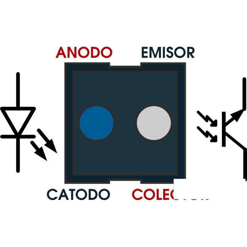GENERICO - Sensor Infrarrojo Obstaculos CNY CNY70 Dip-4 Robotica Carro Seguidor