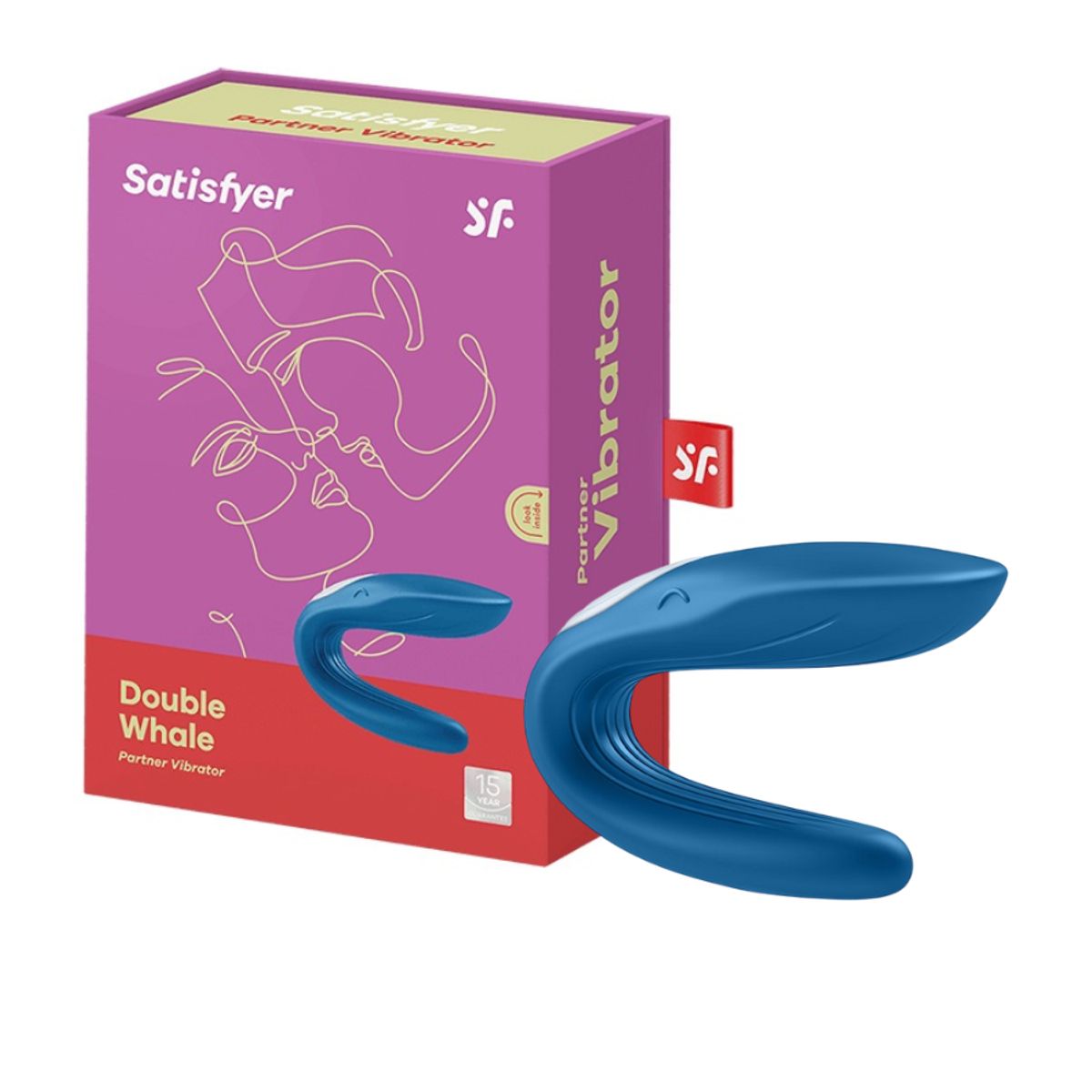 SATISFYER - Vibrador Dual Blue Whale Satisfyer