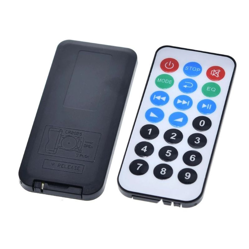 GENERICO - Control Remoto Infrarrojo 21 Botones Para Modulo Mp3 M011