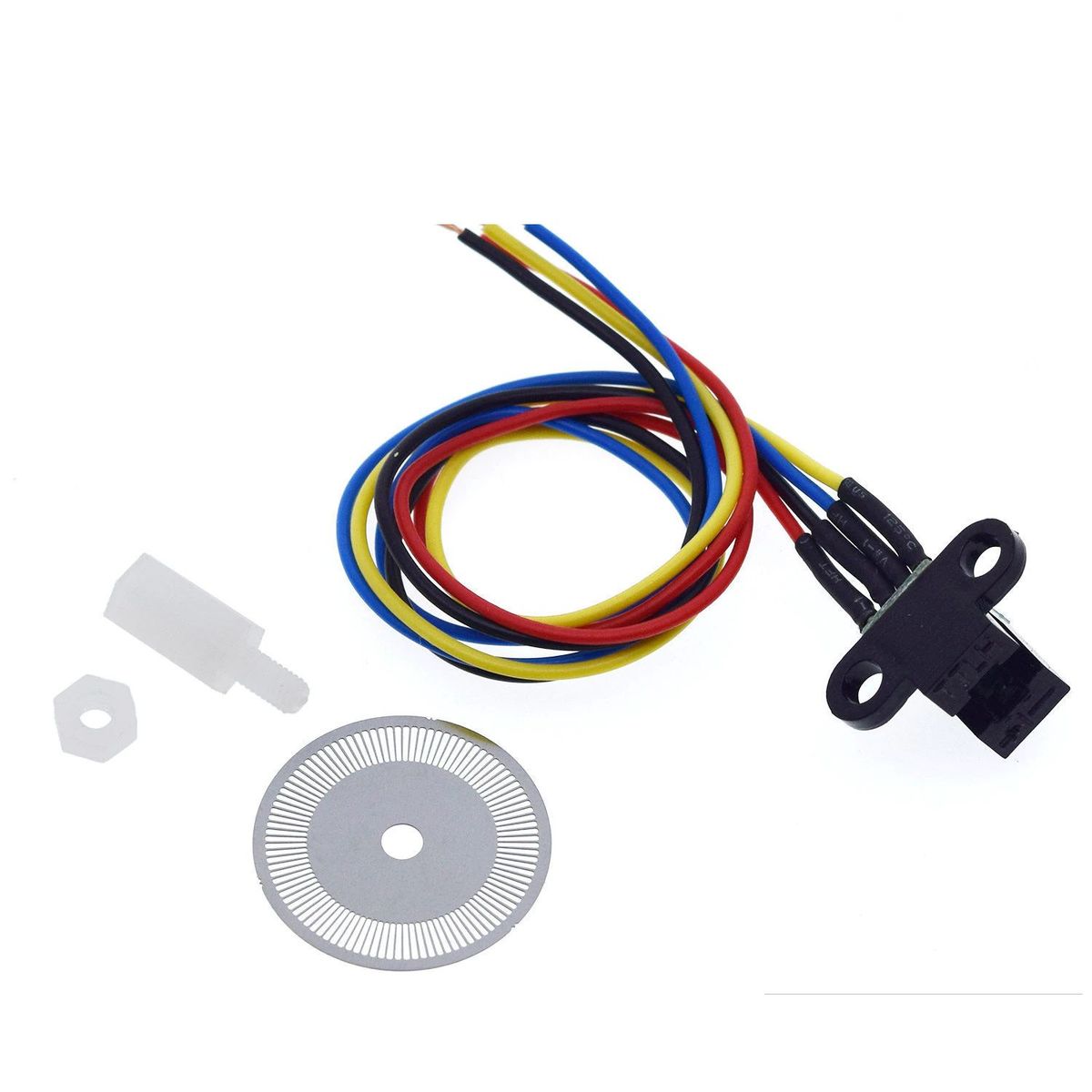 GENERICO - Kit Sensor Encoder Optico Metalico 100 Lineas Diametro 22mm