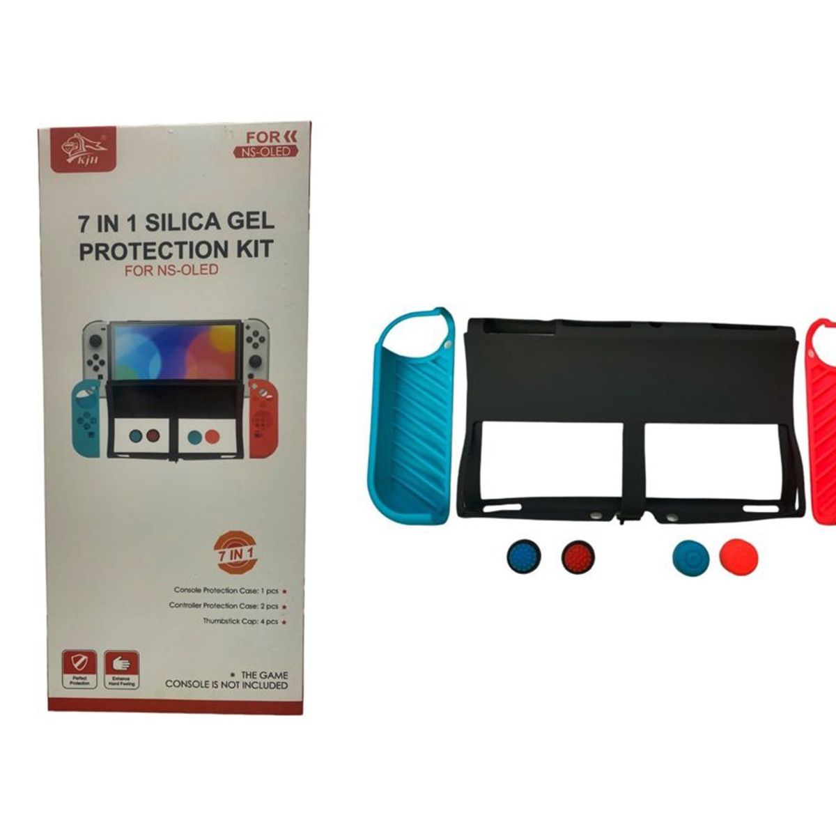 GENERICO - Protector Funda Estuche En Silicona 7 En 1 Para Switch Oled