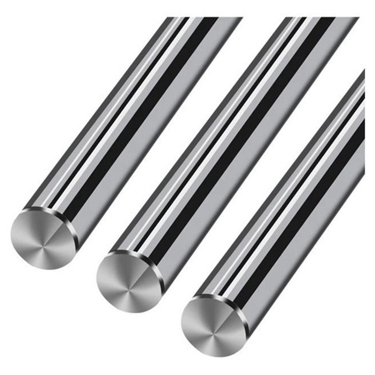 GENERICO - Varilla Lisa Acero Plata Diametro 16mm Longitud 1mt Smooth Rod