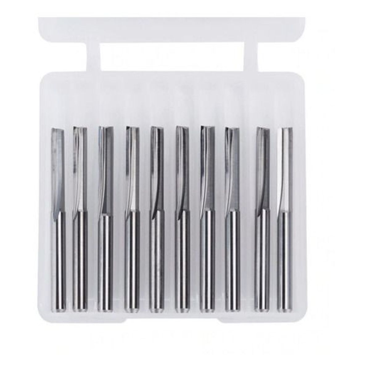 GENERICO - Fresa 2 Flautas Recta Corte Recto 1/8" 3.175mm Longitud 38.5mm