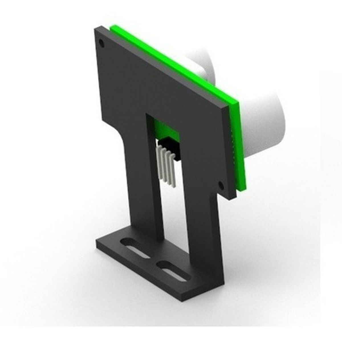 GENERICO - Chasis Plastico PLA Carro Robotico con Soporte Sensor Ultrasonido