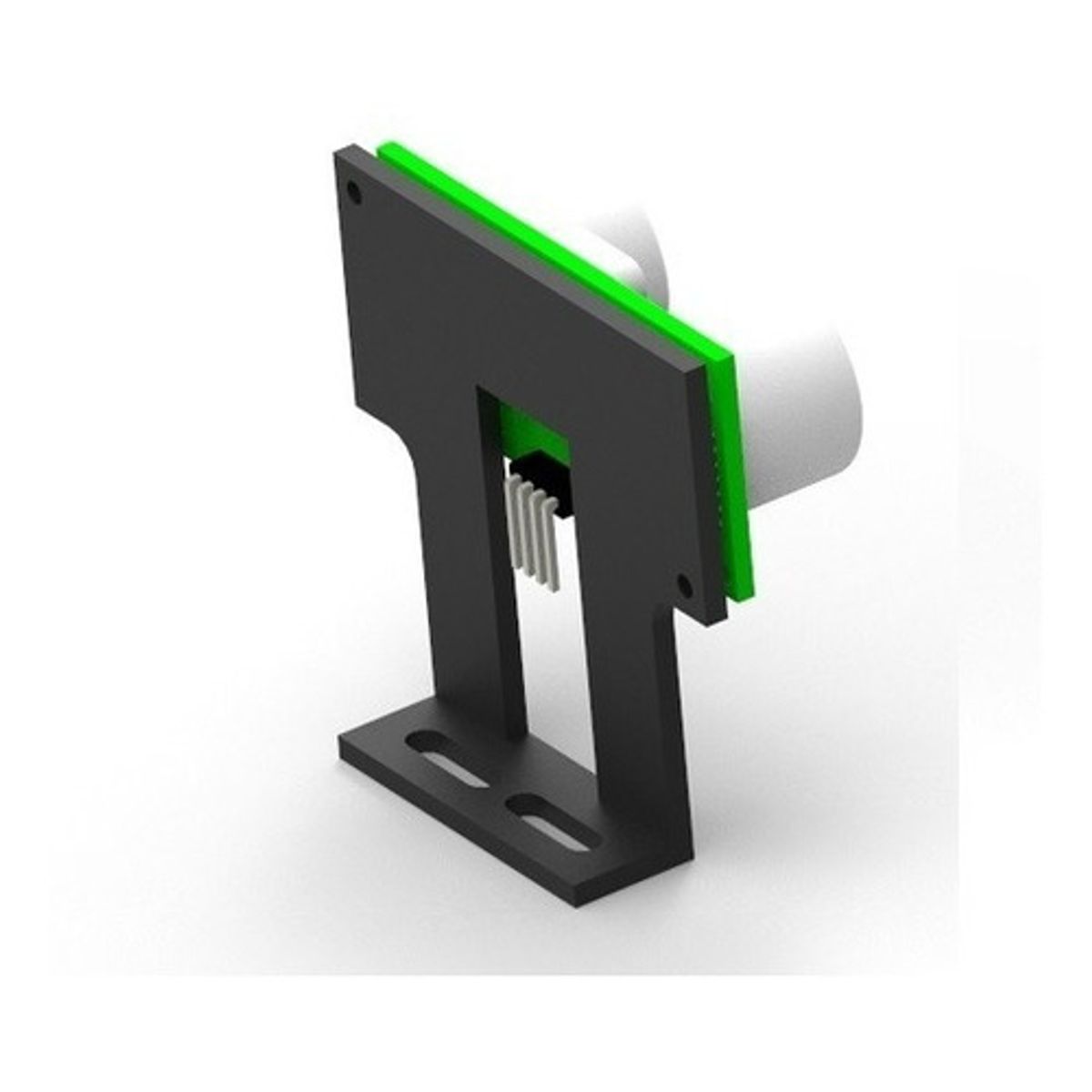 GENERICO - Chasis Plastico PLA Carro Robotico con Soporte Sensor Ultrasonido