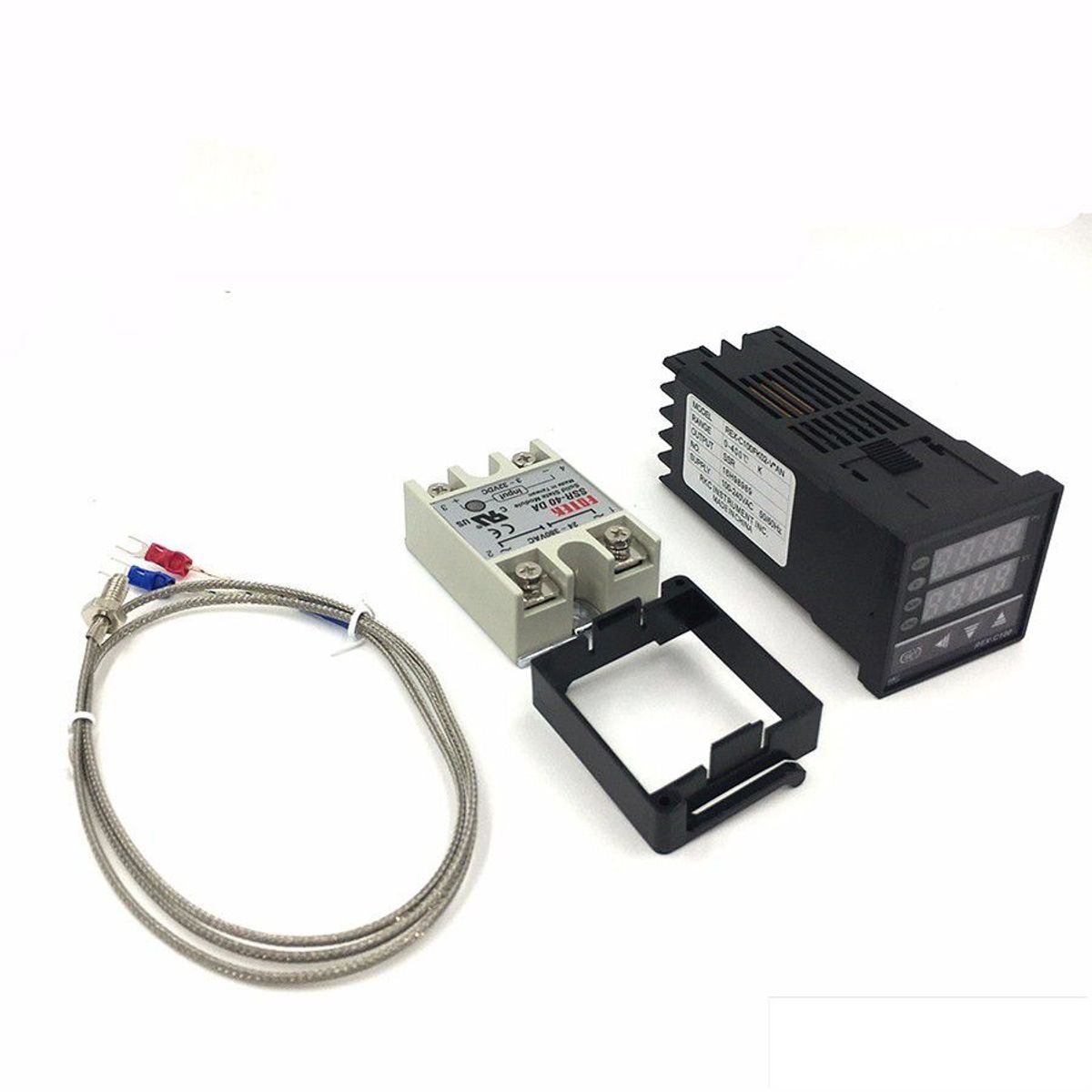 GENERICO - Termostato Digital Rex-c100 220V AC Temperatura Pid Rele 40A