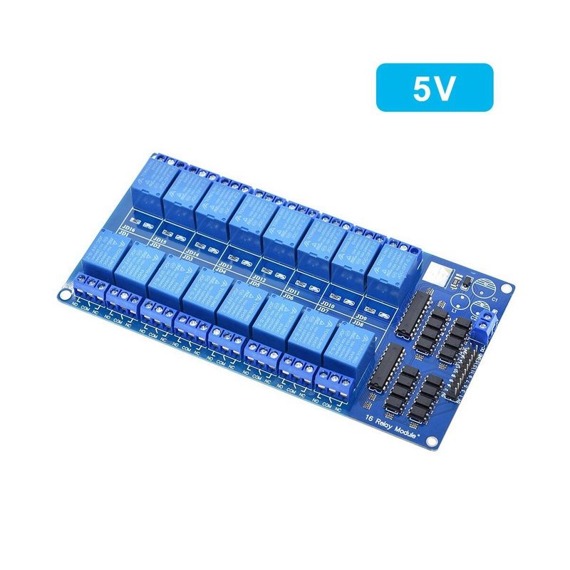 GENERICO - Modulo Rele Relevo 16 Canales 5V Low Level Trigger Optoacoplado