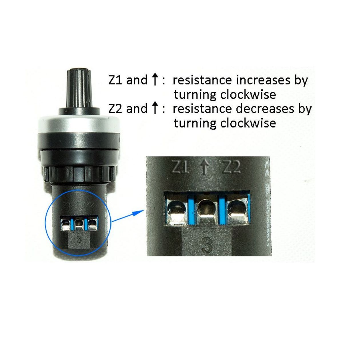 GENERICO - Potenciometro Industrial LA42DWQ-22 1K IP65 Alta Precision
