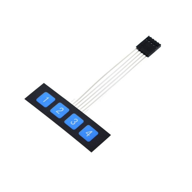 GENERICO - Teclado Matriz 4x1 1x4 Matricial Flexible