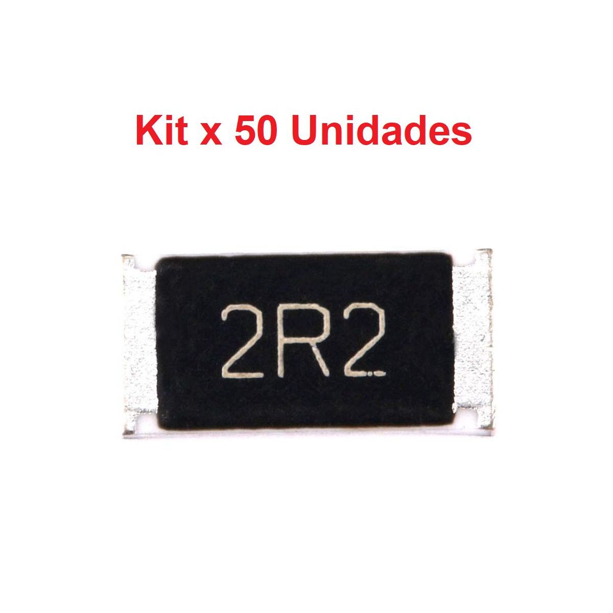 GENERICO - Resistencia Superficial 2.2 Ohmios 1/4w 2R2 Smd 1206 3216